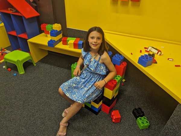 Rosa built herself a throne in Prague's lego museum