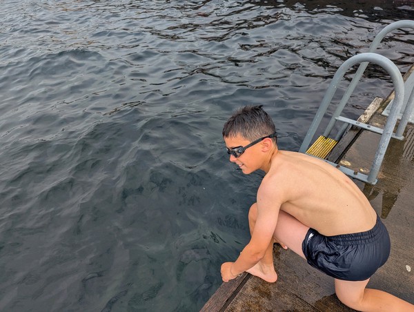 Sadly we never got a picture with us in the water and the Oresund bridge in the background!