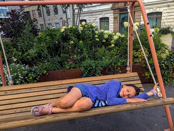 Rosa's favourite swinging chair