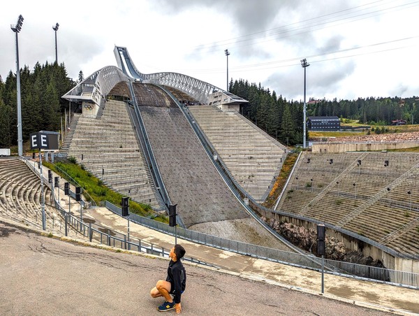 Yes, we all rode it!  Dom for scale.