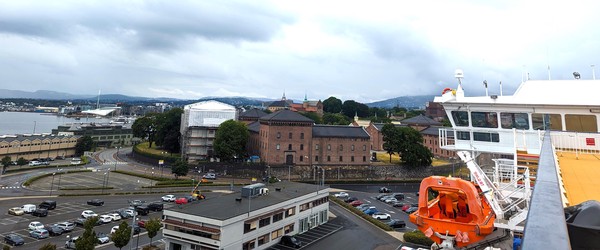 Departing Oslo Harbourside
