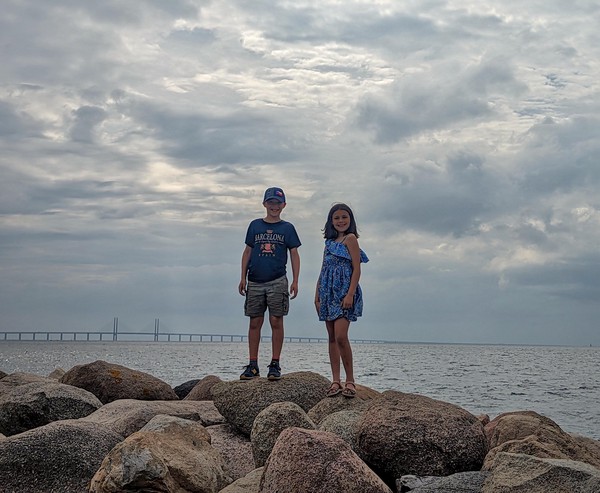 Sadly we never got a picture with us in the water and the Oresund bridge in the background!